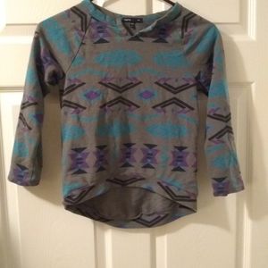Girl's Gap Kids Factory gray sweatshirt top sz 6/7
